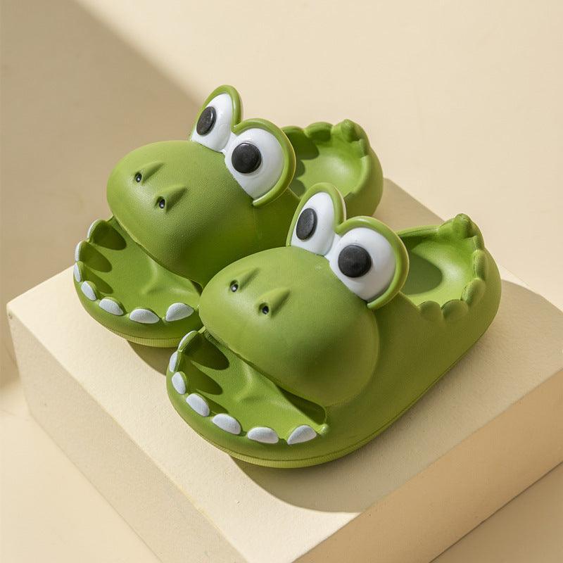 Kids Dinosaur Slippers Wholesale Summer Cartoon Parent Child Outdoor - Homey Footwear