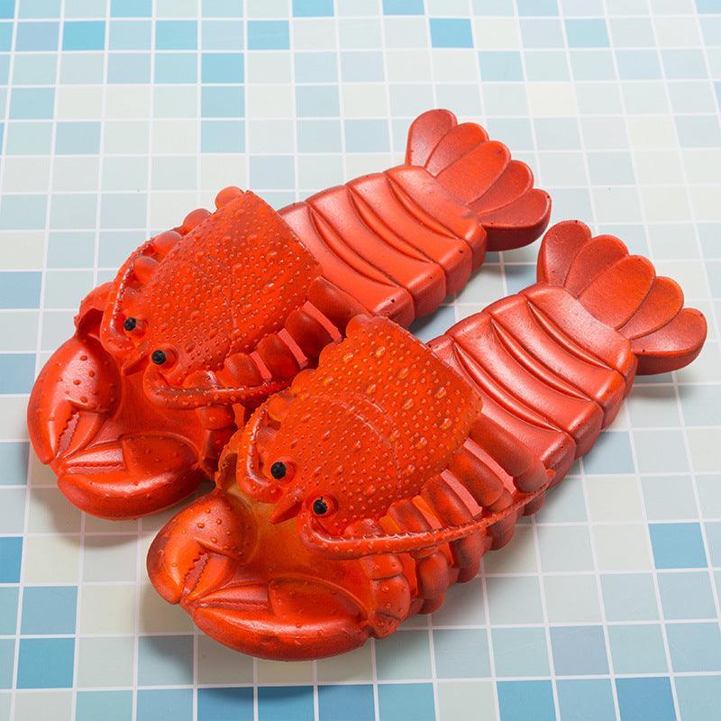 Cute Lobster Slippers For Kids Women Men Summer Beach Shoes - Homey Footwear