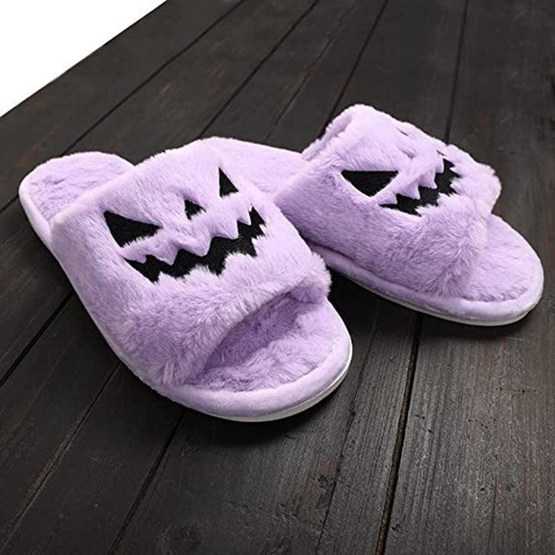 Halloween Shoes Winter Cute Warm Home Slippers Women - Homey Footwear