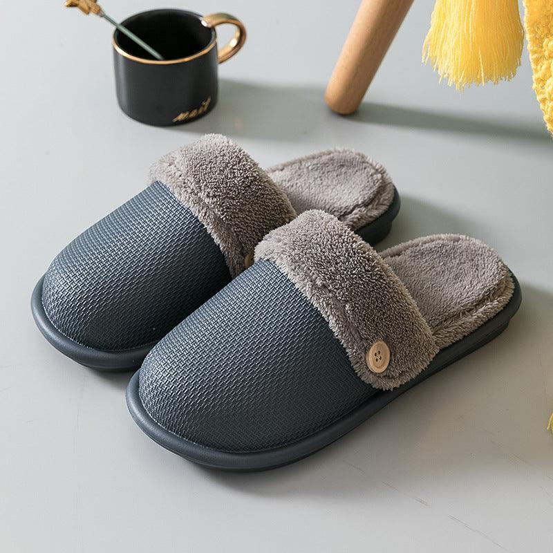 New Autumn And Winter Warm Household Non-slip Home Indoor Removable Slippers - Homey Footwear