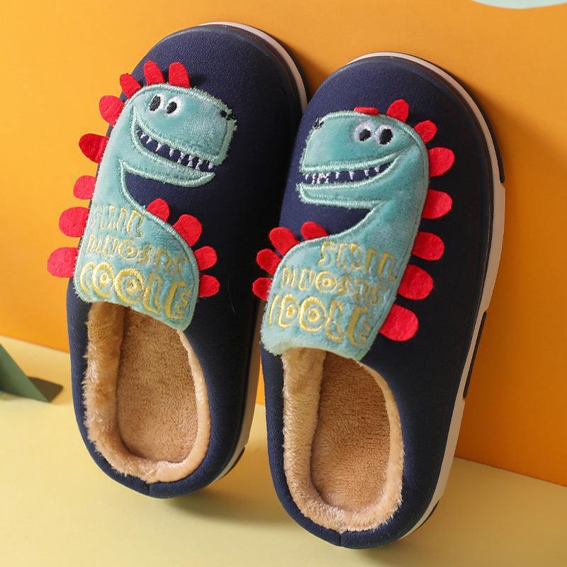 Indoor Home Slippers Boys Girls Winter Anti-slip Shoes Kids Slippers - Homey Footwear