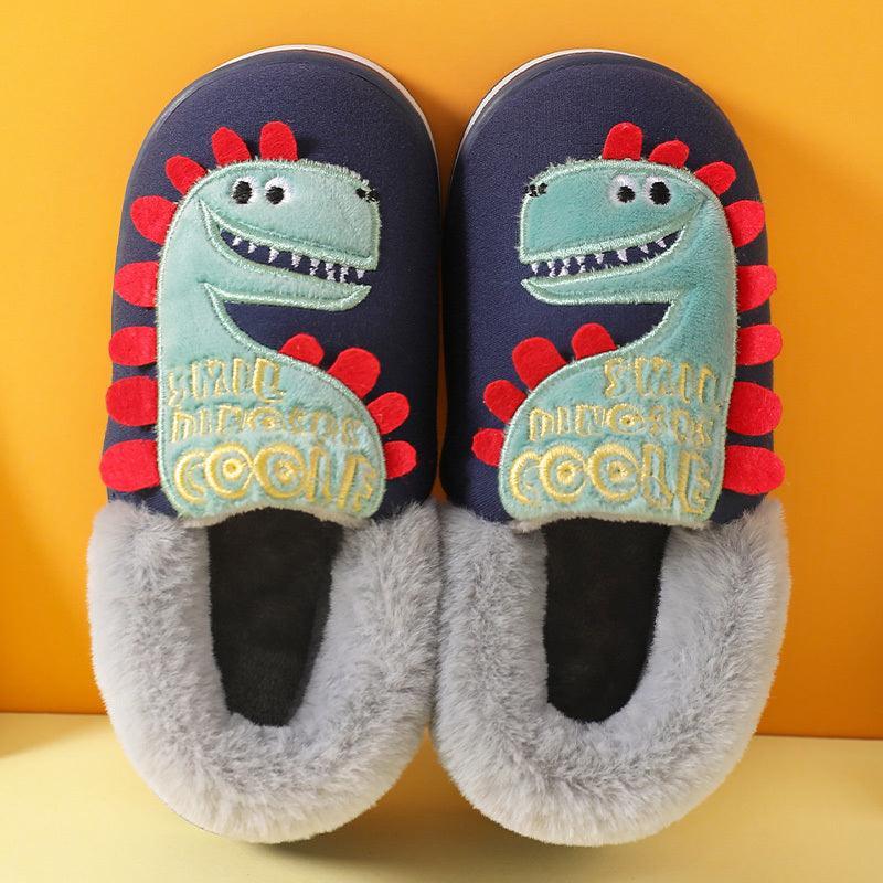 Indoor Home Slippers Boys Girls Winter Anti-slip Shoes Kids Slippers - Homey Footwear