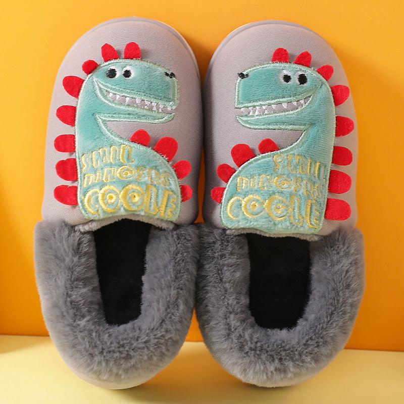 Indoor Home Slippers Boys Girls Winter Anti-slip Shoes Kids Slippers - Homey Footwear