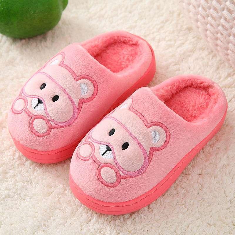 Big Kids Slippers Non-slip Thick Cute Baby Cotton Slippers - Homey Footwear