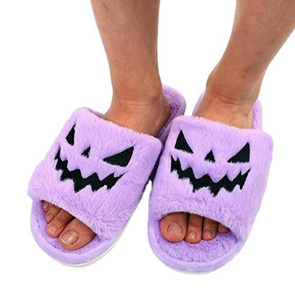 Halloween Shoes Winter Cute Warm Home Slippers Women - Homey Footwear