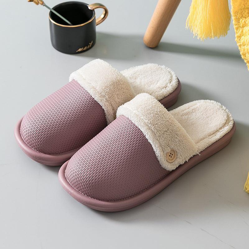 New Autumn And Winter Warm Household Non-slip Home Indoor Removable Slippers - Homey Footwear