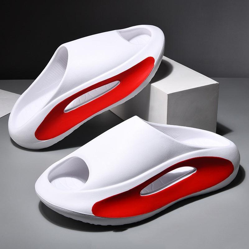 Ins Slippers Women Men Peep Toe Slipper Summer Hollow Unisex Sports Beach Shoes - Homey Footwear