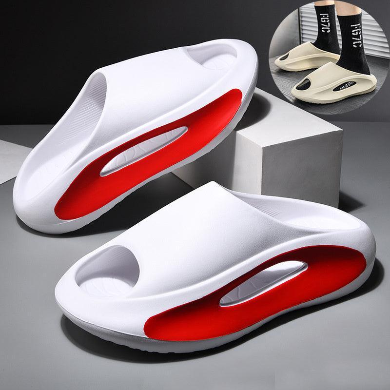 Ins Slippers Women Men Peep Toe Slipper Summer Hollow Unisex Sports Beach Shoes - Homey Footwear