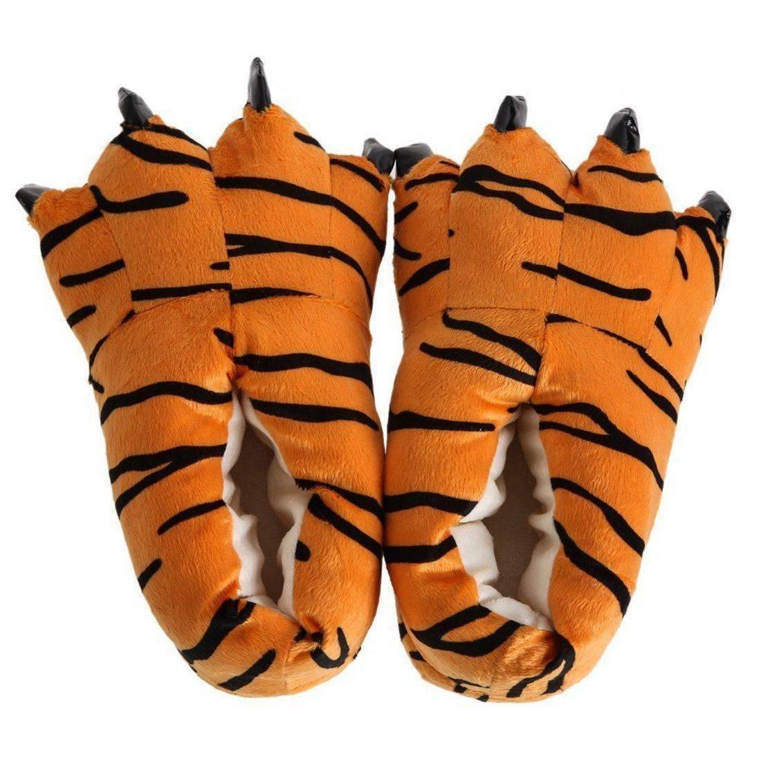 Winter Soft Warm Dinosaur Paw Funny Slippers for Men Women Kids Parent-child Home House Slipper Shoes Room Cotton Shoes - Homey Footwear