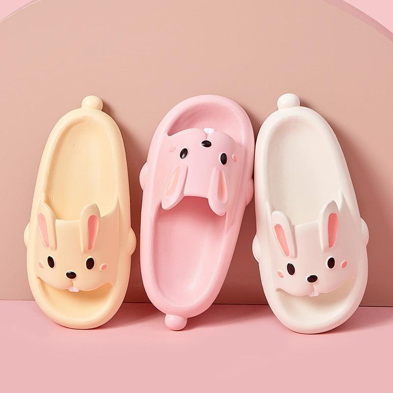 Cute Rabbit Slippers For Kids Women Summer Home Shoes Bathroom Slippers - Homey Footwear