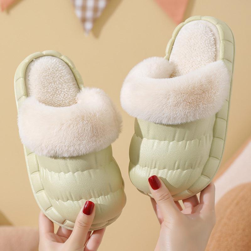 Winter Slippers Indoor Non-slip Waterproof Warm Detachable Home Shoes For Kids - Homey Footwear