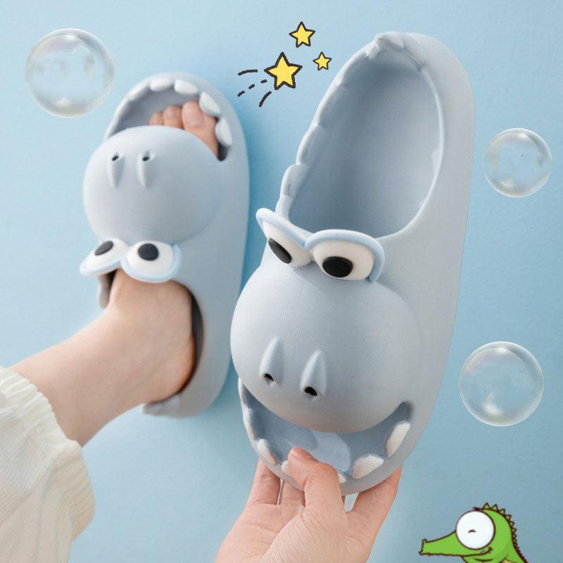 Kids Dinosaur Slippers Wholesale Summer Cartoon Parent Child Outdoor - Homey Footwear