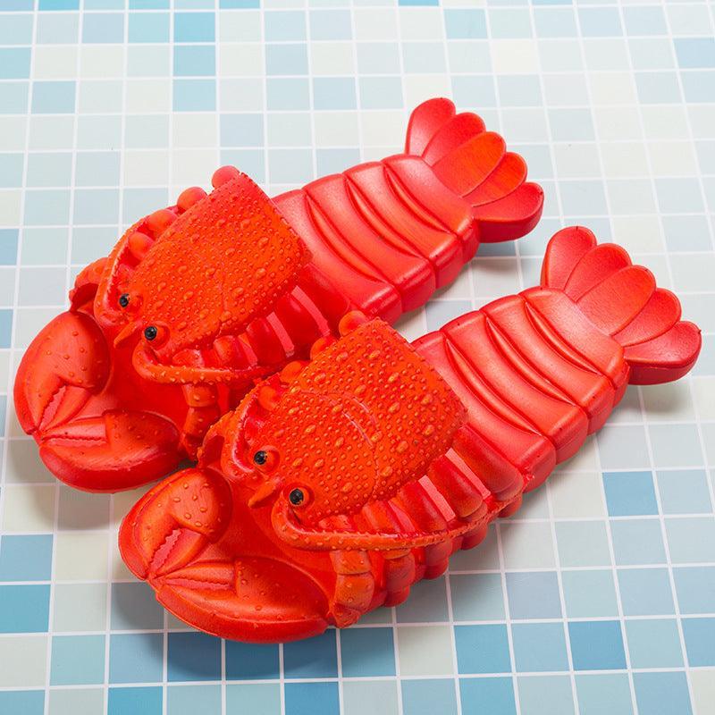 Cute Lobster Slippers For Kids Women Men Summer Beach Shoes - Homey Footwear