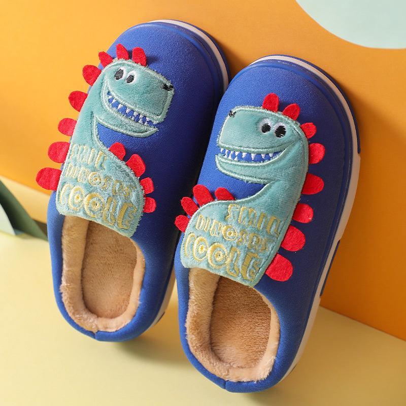 Indoor Home Slippers Boys Girls Winter Anti-slip Shoes Kids Slippers - Homey Footwear