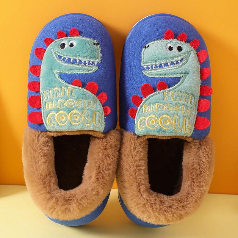 Indoor Home Slippers Boys Girls Winter Anti-slip Shoes Kids Slippers - Homey Footwear