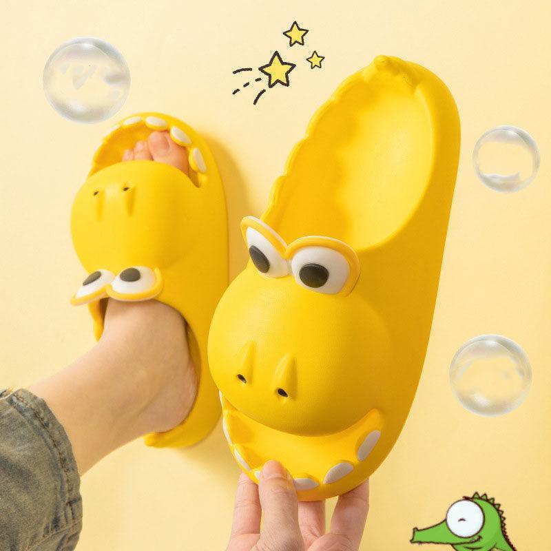 Kids Dinosaur Slippers Wholesale Summer Cartoon Parent Child Outdoor - Homey Footwear