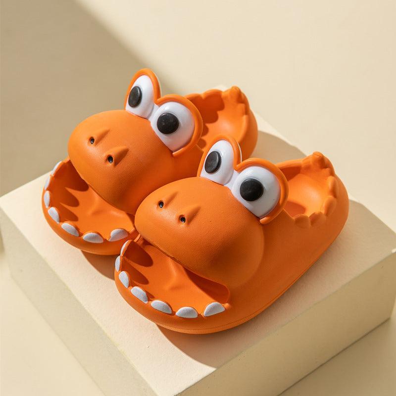 Kids Dinosaur Slippers Wholesale Summer Cartoon Parent Child Outdoor - Homey Footwear