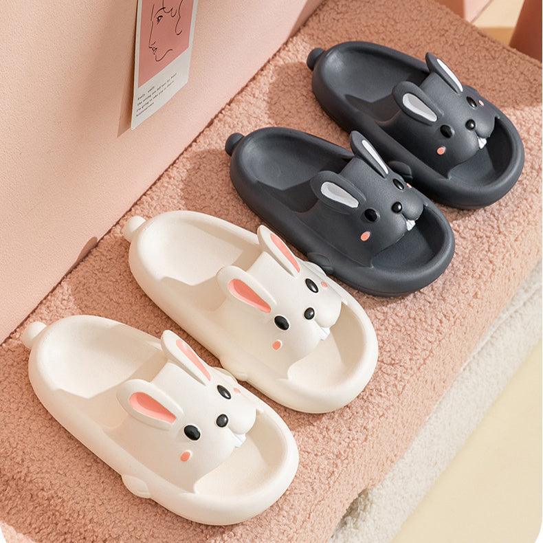 Cute Rabbit Slippers For Kids Women Summer Home Shoes Bathroom Slippers - Homey Footwear