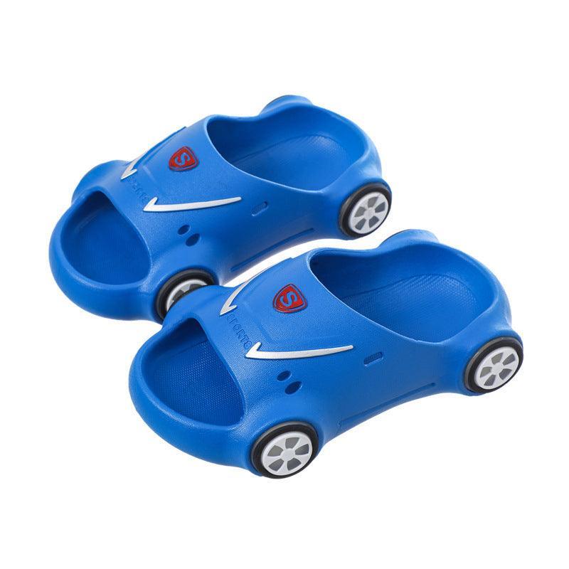 Kids Glowing Slippers Cartoon Car Sandals Children Sandals Anti Slip Boys Girls Luminous Slippers Summer Beach Shoes - Homey Footwear