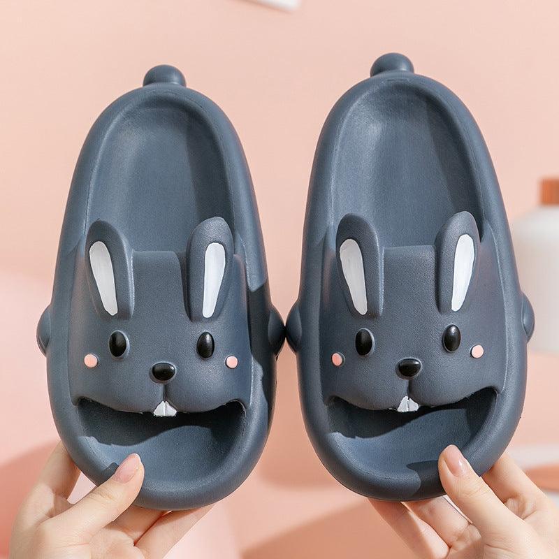 Cute Rabbit Slippers For Kids Women Summer Home Shoes Bathroom Slippers - Homey Footwear