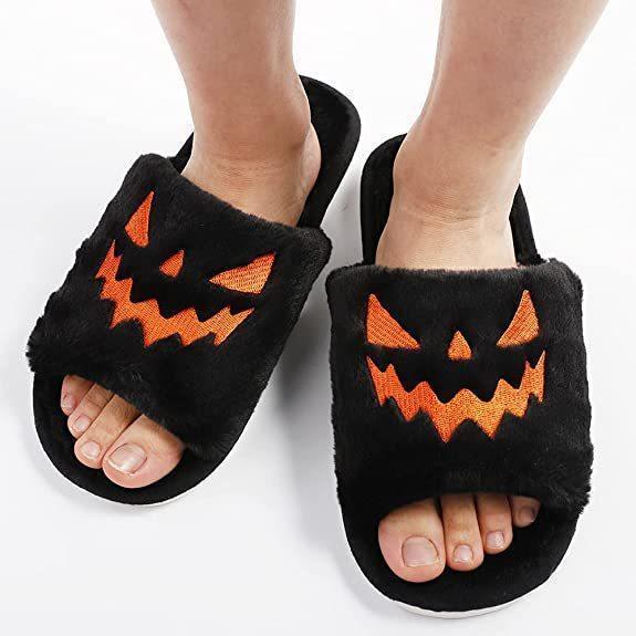 Halloween Shoes Winter Cute Warm Home Slippers Women - Homey Footwear