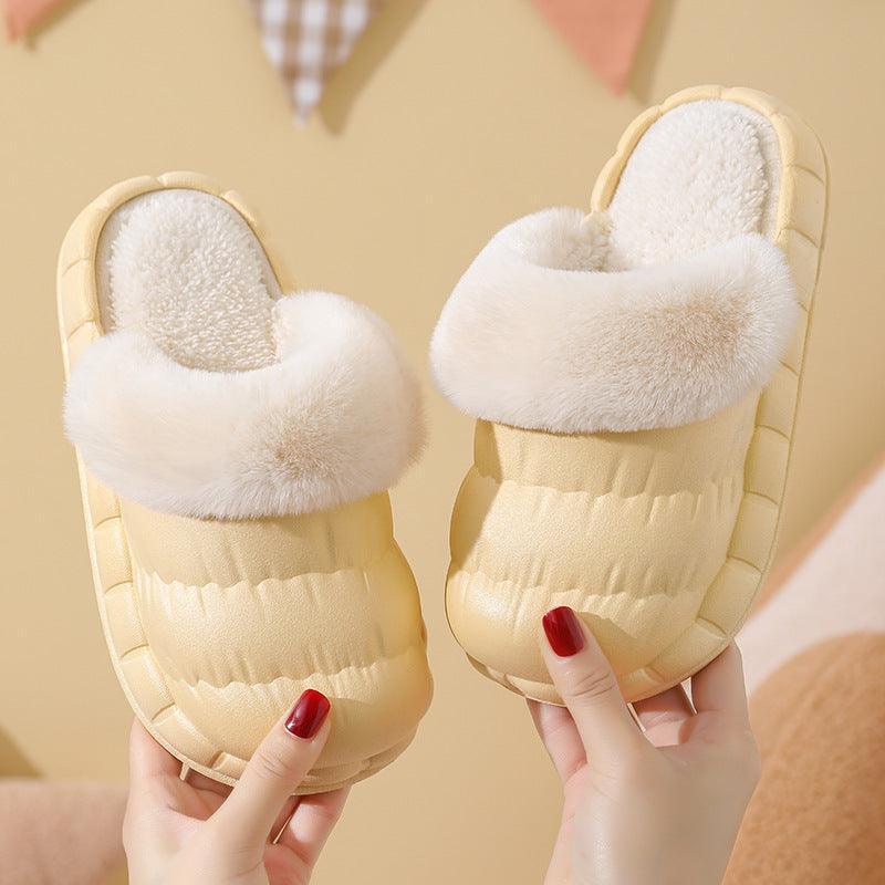 Winter Slippers Indoor Non-slip Waterproof Warm Detachable Home Shoes For Kids - Homey Footwear