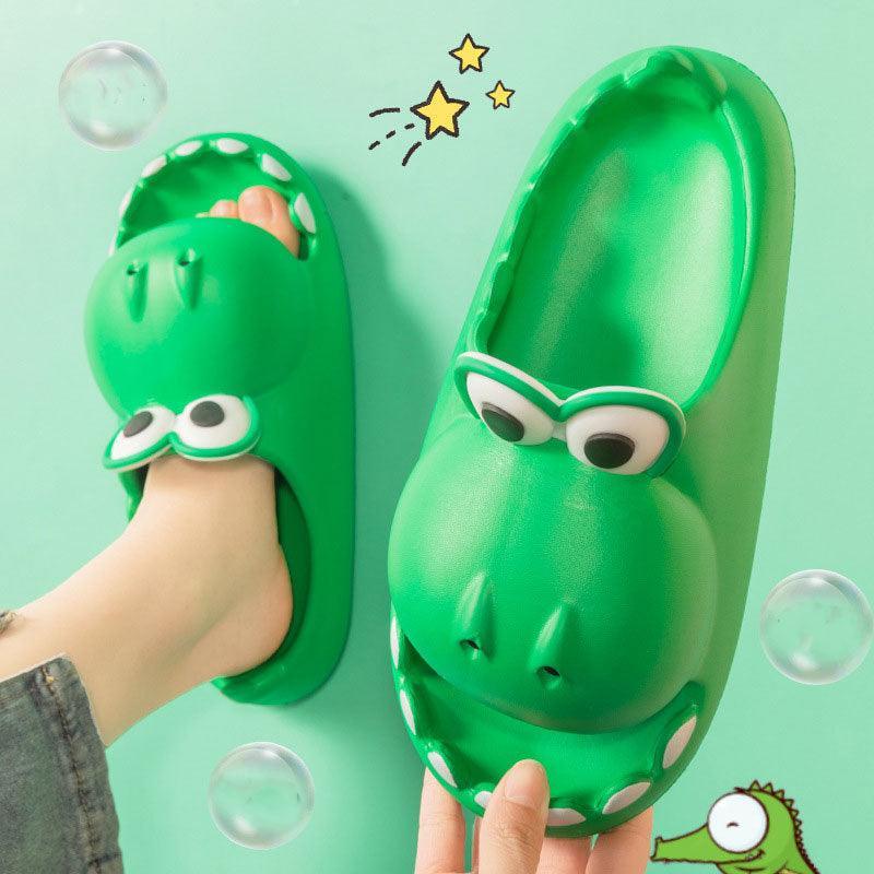 Kids Dinosaur Slippers Wholesale Summer Cartoon Parent Child Outdoor - Homey Footwear