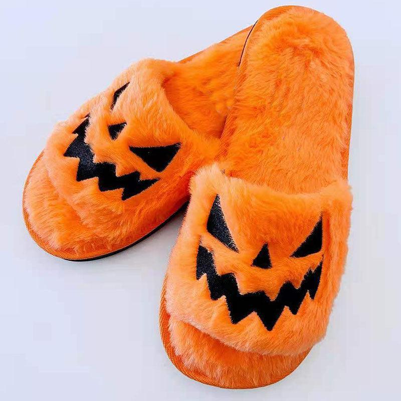 Halloween Shoes Winter Cute Warm Home Slippers Women - Homey Footwear