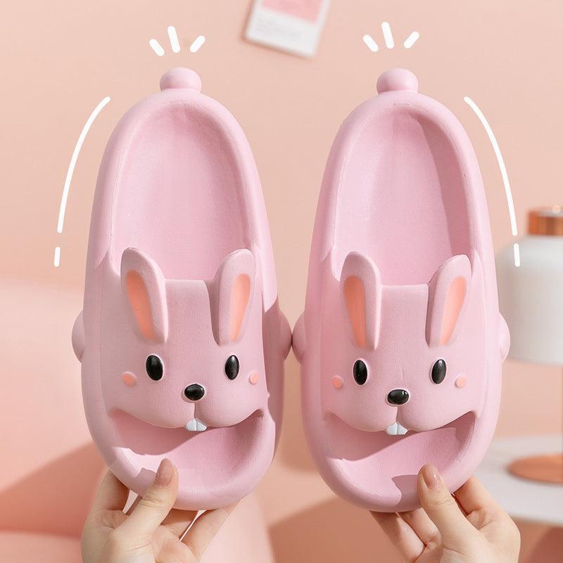 Cute Rabbit Slippers For Kids Women Summer Home Shoes Bathroom Slippers - Homey Footwear