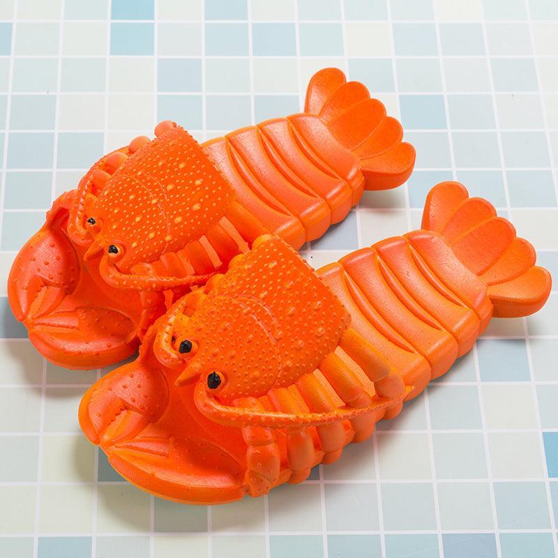 Cute Lobster Slippers For Kids Women Men Summer Beach Shoes - Homey Footwear