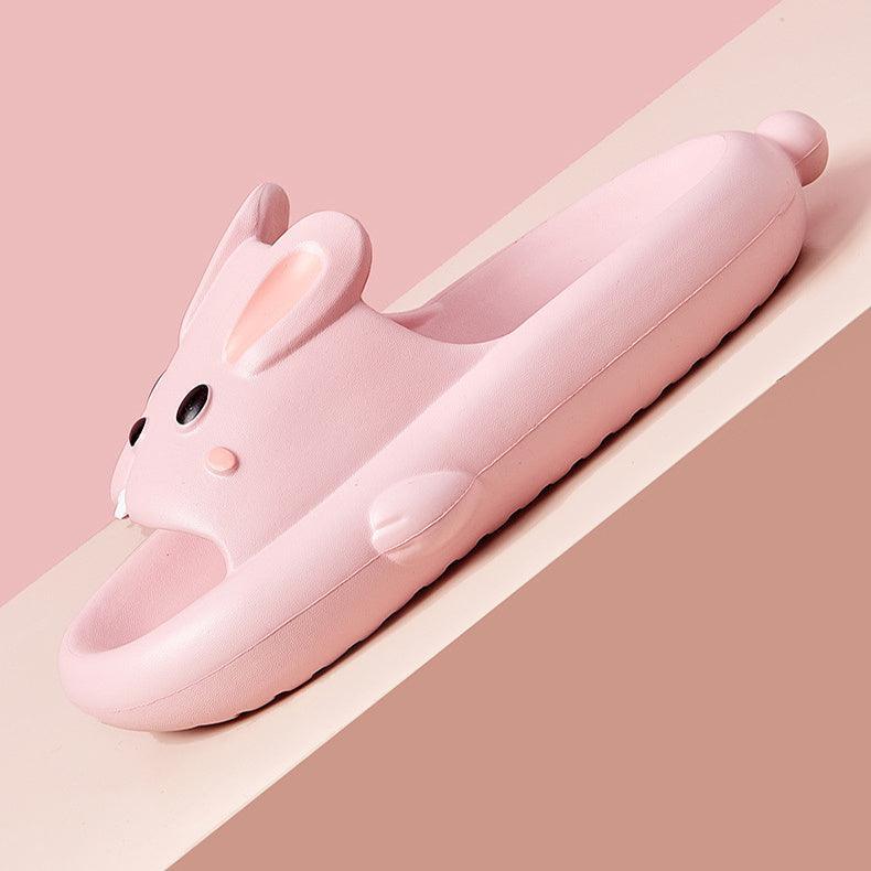 Cute Rabbit Slippers For Kids Women Summer Home Shoes Bathroom Slippers - Homey Footwear