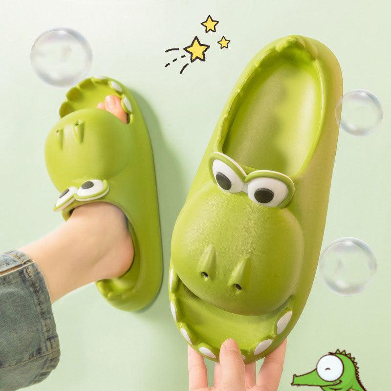 Kids Dinosaur Slippers Wholesale Summer Cartoon Parent Child Outdoor - Homey Footwear