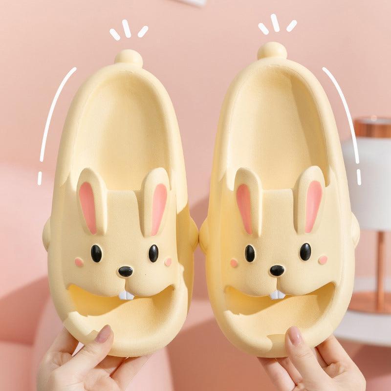 Cute Rabbit Slippers For Kids Women Summer Home Shoes Bathroom Slippers - Homey Footwear