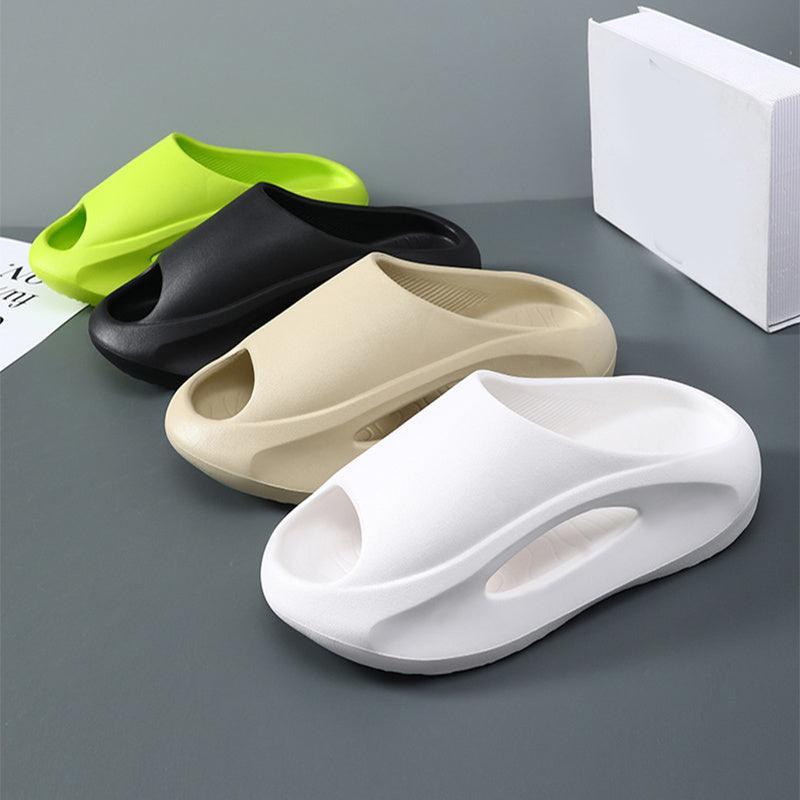 Ins Slippers Women Men Peep Toe Slipper Summer Hollow Unisex Sports Beach Shoes - Homey Footwear