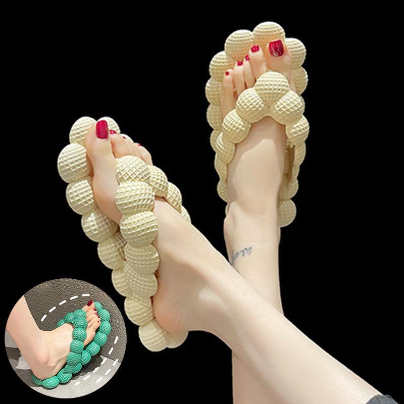 Bubble Slippers Summer Flip-flops Women Indoor Outdoor Flat Sandals Beach Shoes - Homey Footwear