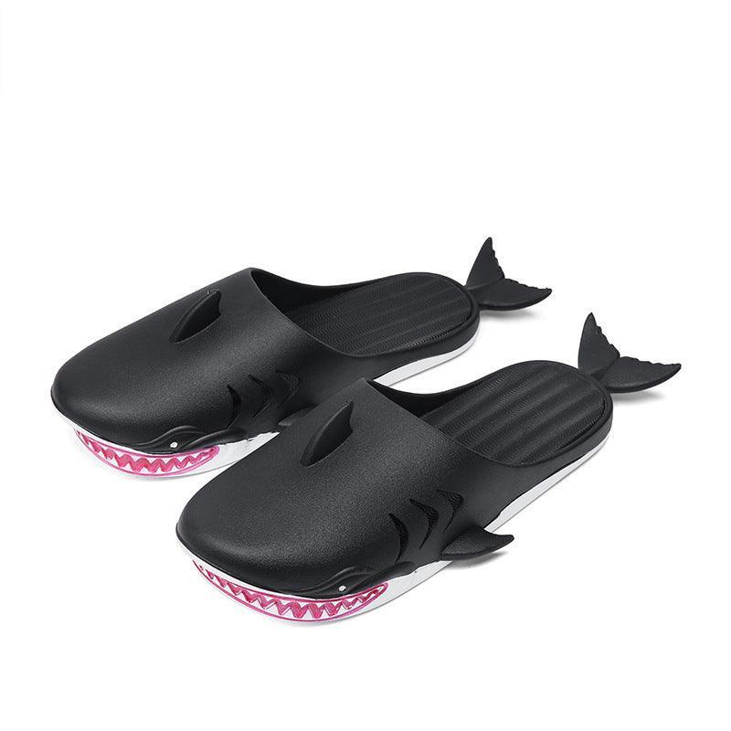 Shark Slippers Beach Shoes Home Flat Slippers - Homey Footwear